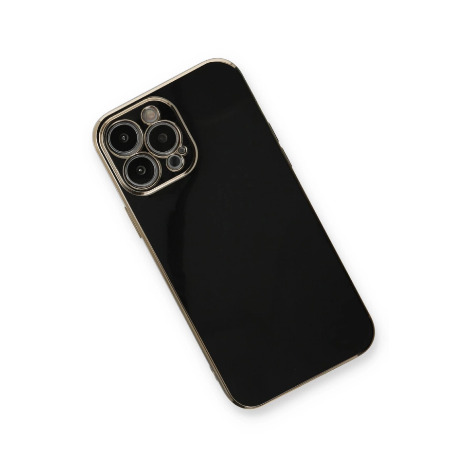 İphone 13 Pro Max Kılıf Volet Silikon - Siyah