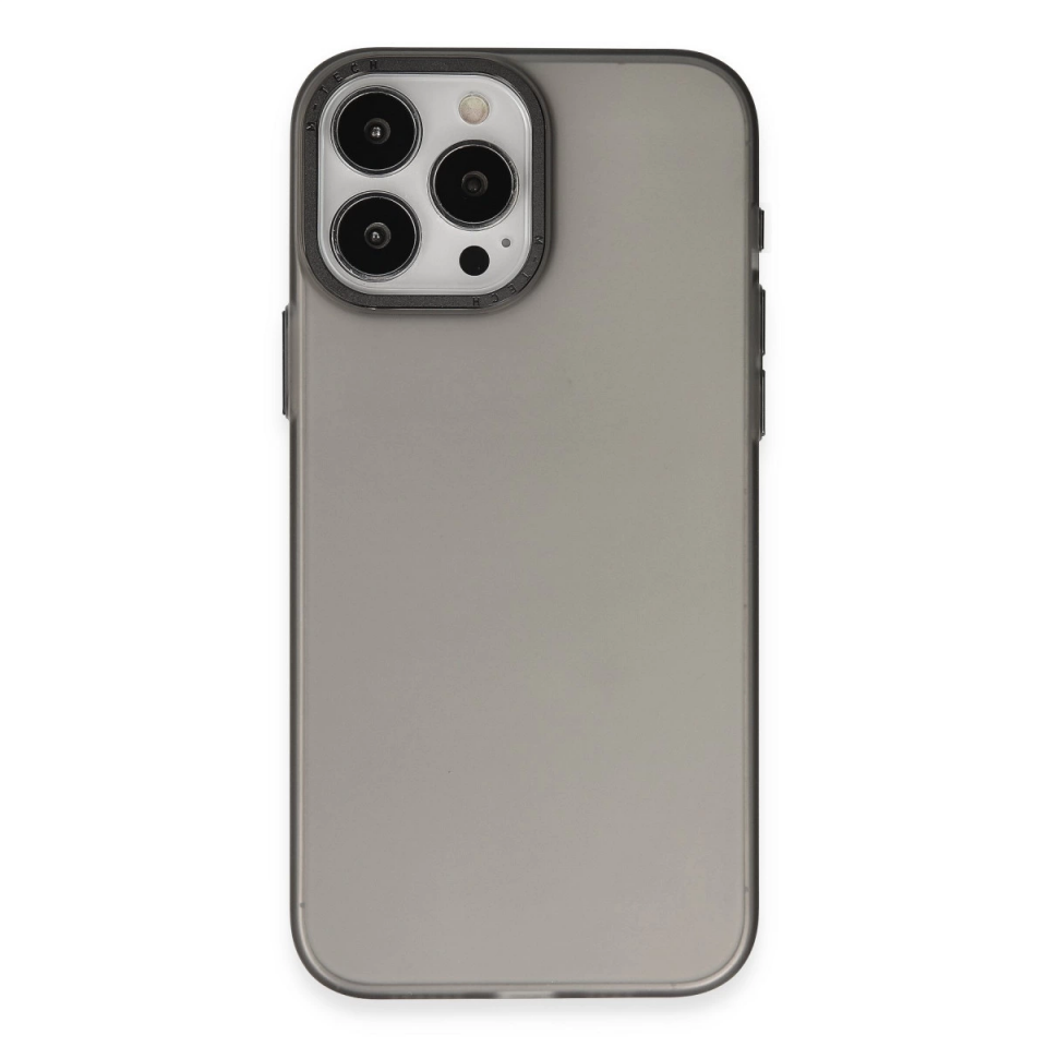 İphone 15 Pro Kılıf Modos Metal Kapak - Siyah