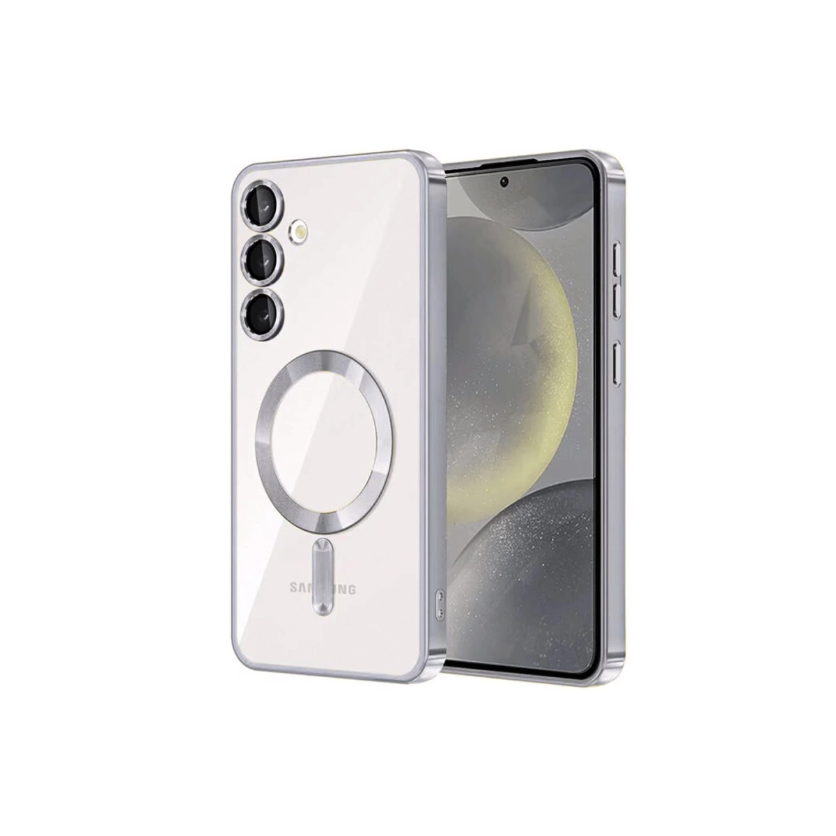 Samsung Galaxy S23 Plus Kılıf Kross Magneticsafe Kapak - Gümüş