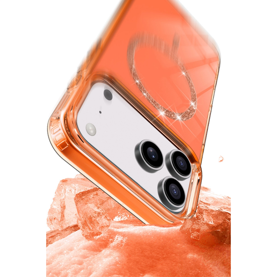 İphone 17 Pro Live Diamond Magsafe Kapak - Mavi