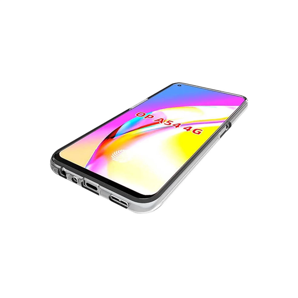 Oppo A54 4g Kılıf Deluxe 2mm Şeffaf Silikon - Şeffaf