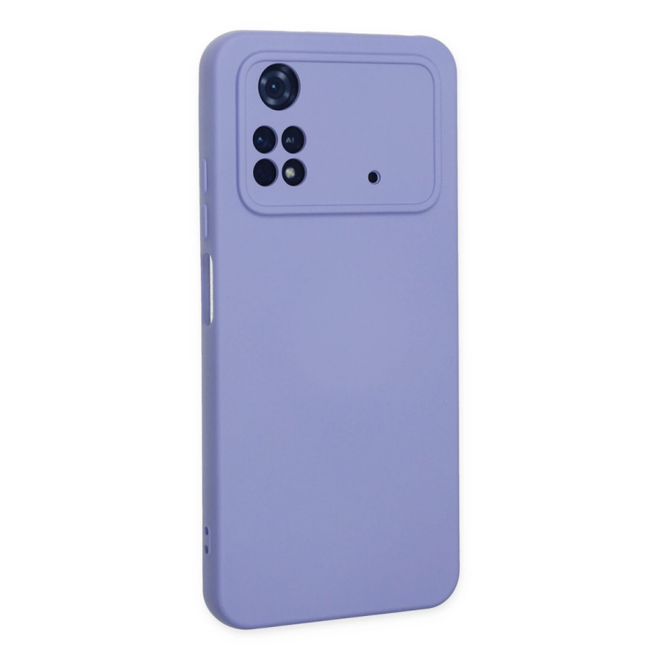 Xiaomi Poco M4 Pro 4g Kılıf Nano İçi Kadife Silikon - Lila