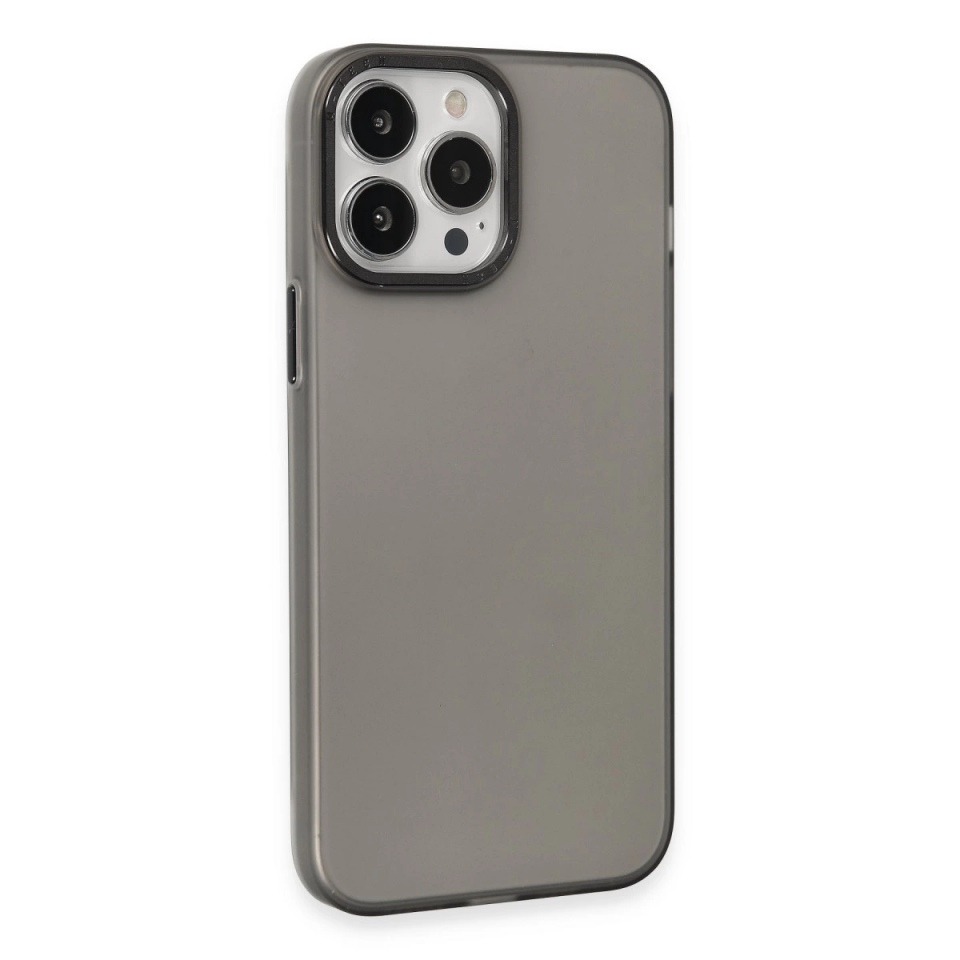 İphone 15 Pro Max Kılıf Modos Metal Kapak - Siyah