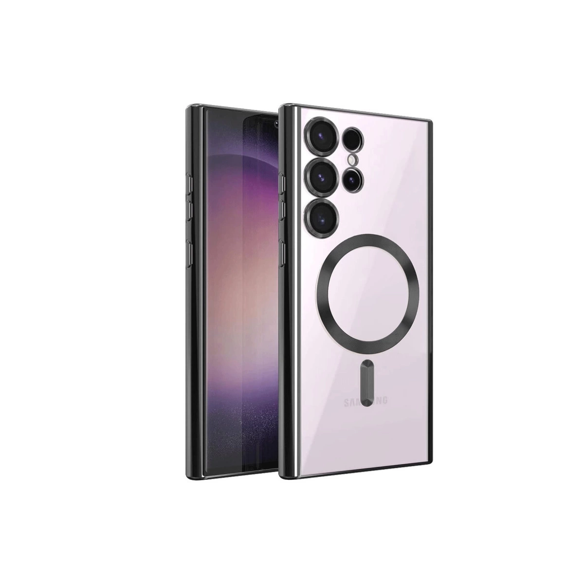 Samsung Galaxy S23 Ultra Kılıf Kross Magneticsafe Kapak - Siyah