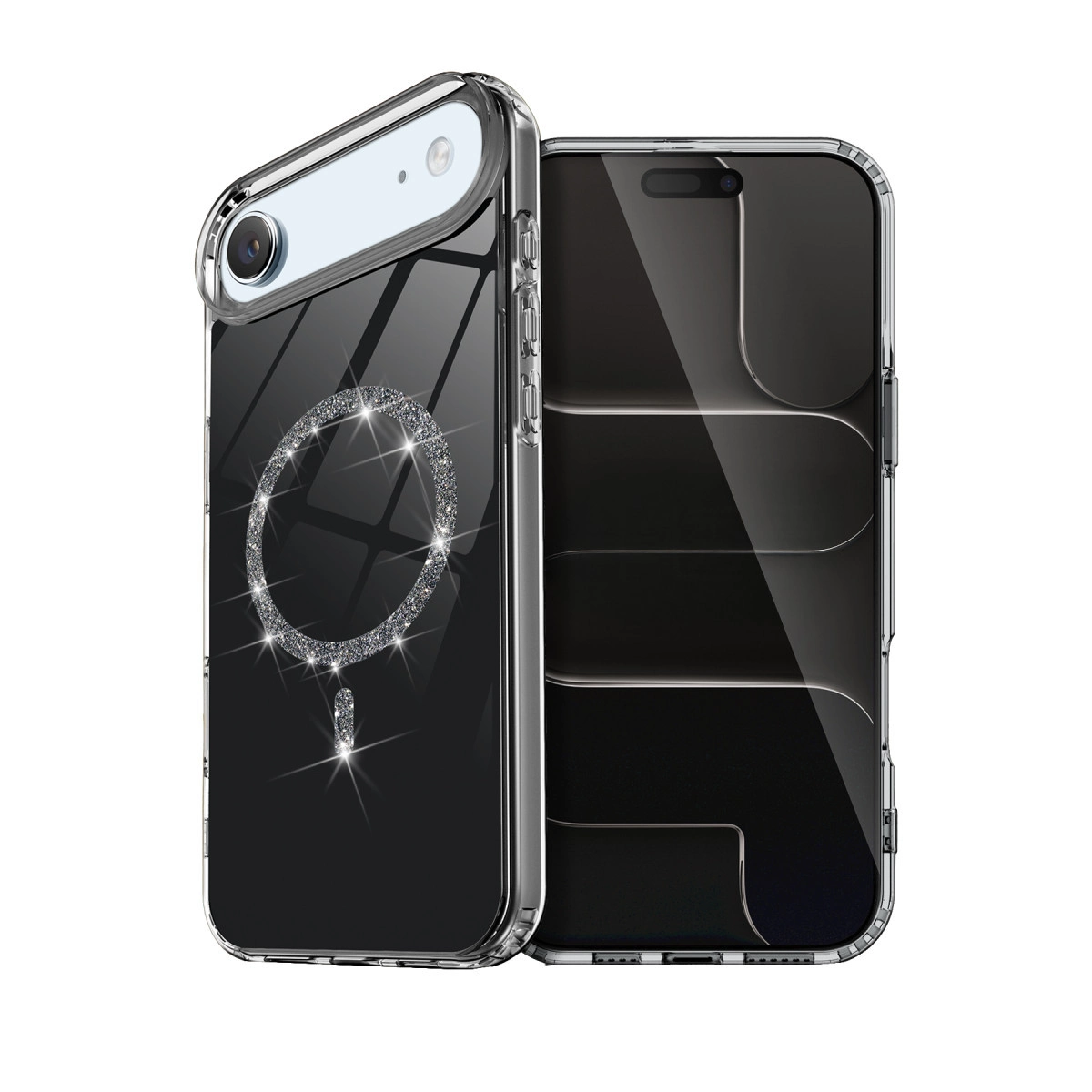 İphone 17 Air Live Diamond Magsafe Kapak - Siyah