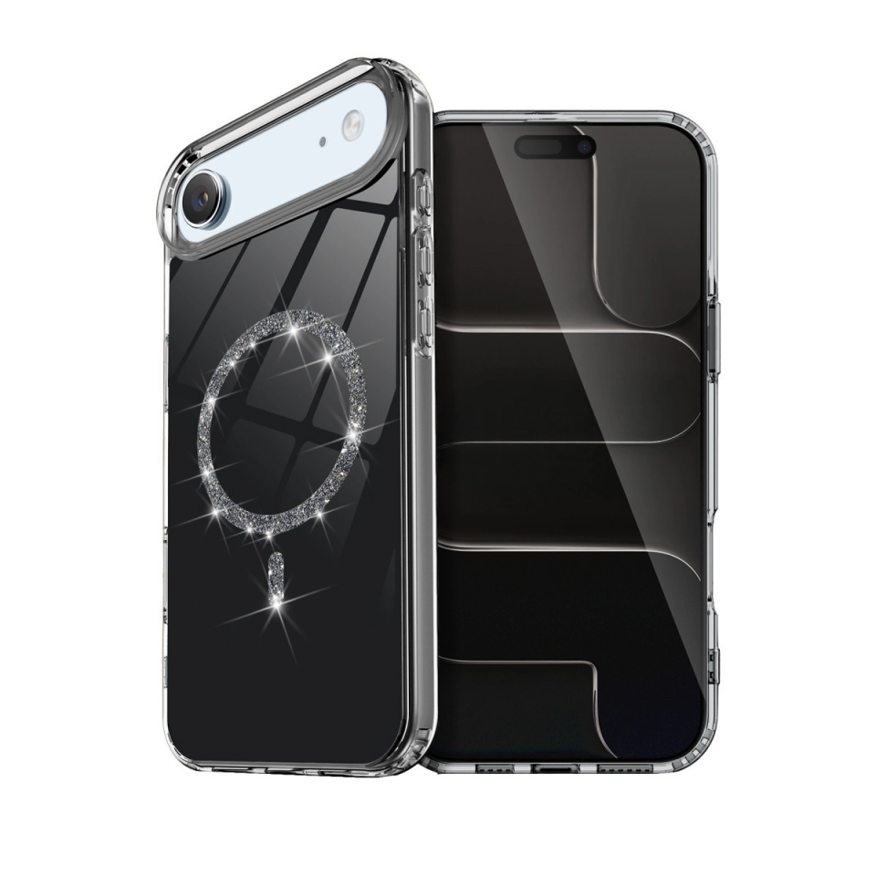 İphone 17 Air Live Diamond Magsafe Kapak - Siyah