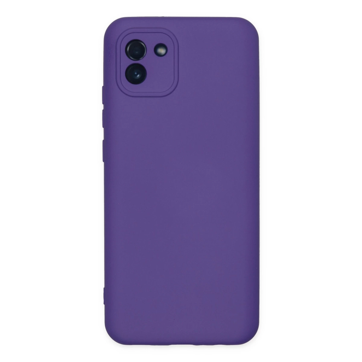 Samsung Galaxy A03 Kılıf Nano İçi Kadife Silikon - Mor