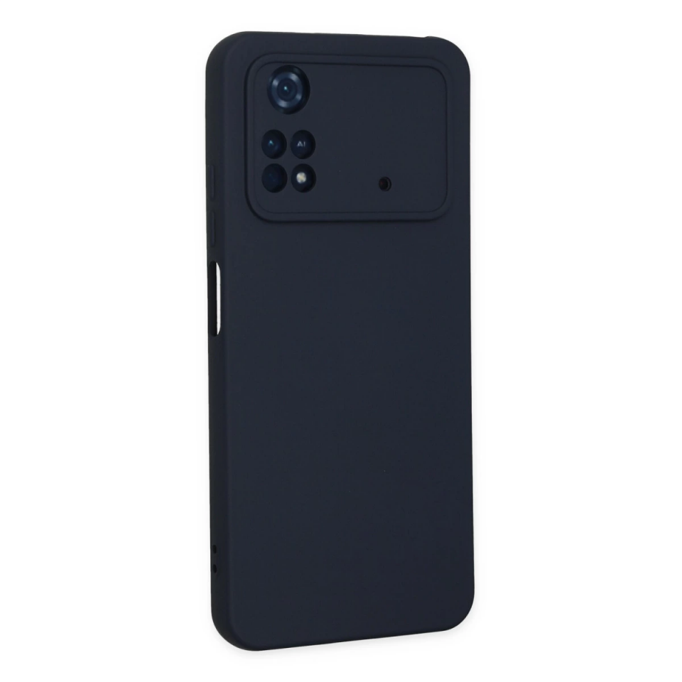 Xiaomi Poco M4 Pro 4g Kılıf Nano İçi Kadife Silikon - Lacivert