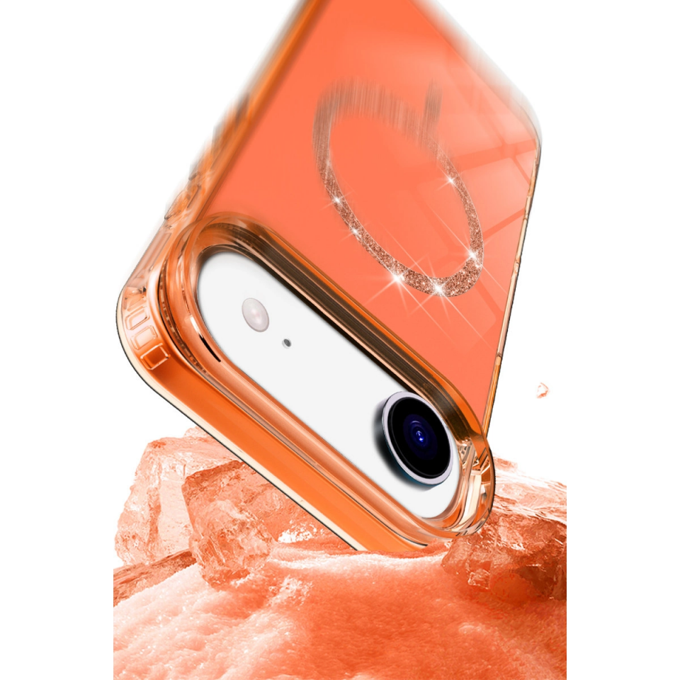 İphone 17 Air Live Diamond Magsafe Kapak - Yeşil