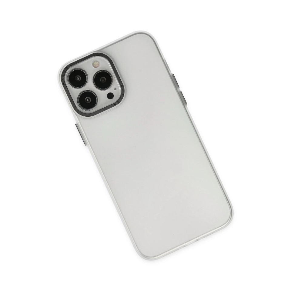İphone 13 Pro Max Kılıf Modos Metal Kapak - Şeffaf