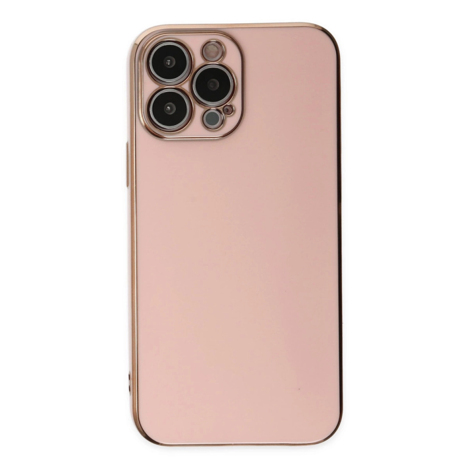 İphone 14 Pro Max Kılıf Volet Silikon - Pembe