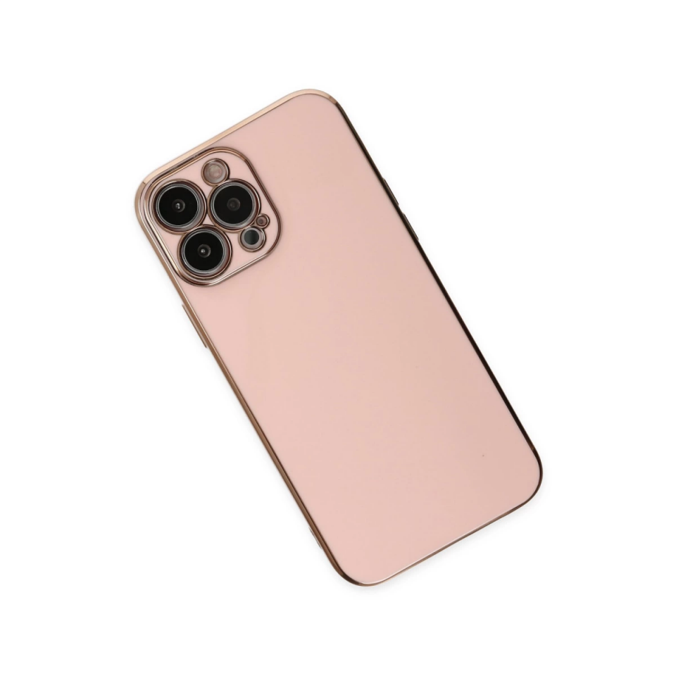 İphone 14 Pro Max Kılıf Volet Silikon - Pembe