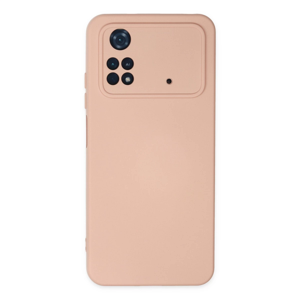 Xiaomi Poco M4 Pro 4g Kılıf Nano İçi Kadife Silikon - Pudra