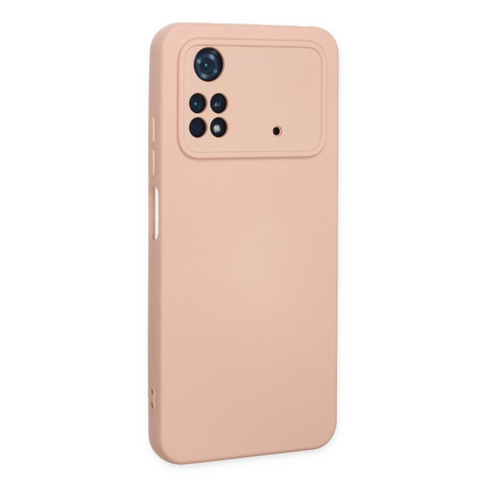 Xiaomi Poco M4 Pro 4g Kılıf Nano İçi Kadife Silikon - Pudra