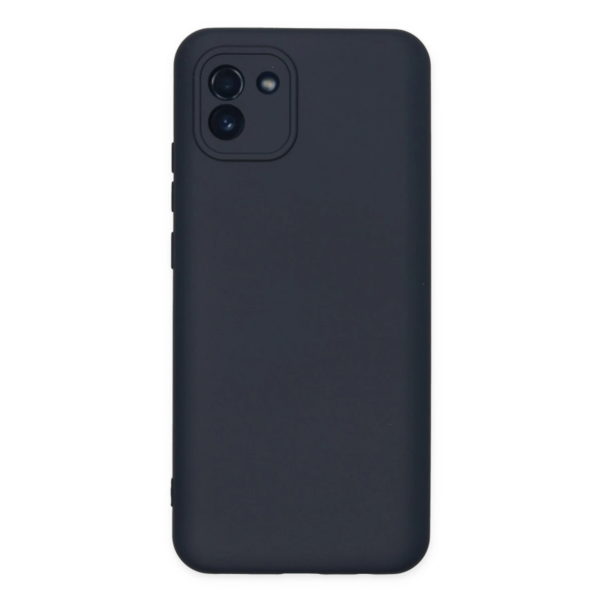 Samsung Galaxy A03 Kılıf Nano İçi Kadife Silikon - Lacivert
