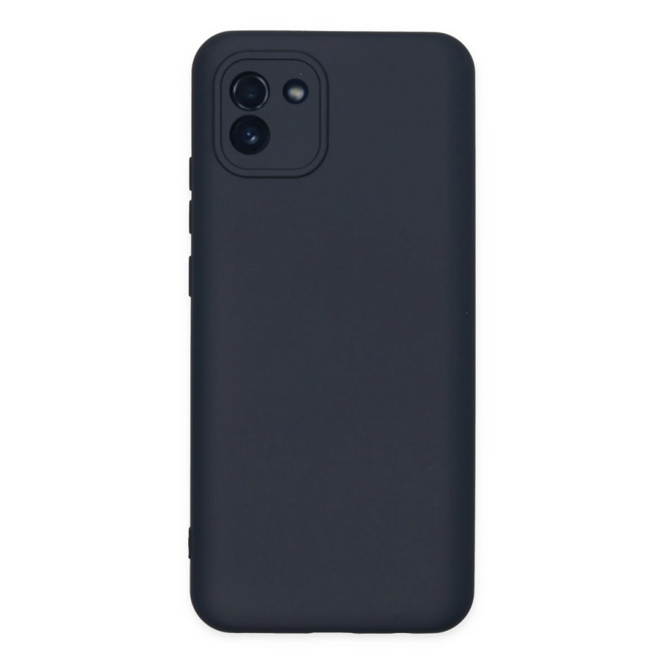 Samsung Galaxy A03 Kılıf Nano İçi Kadife Silikon - Lacivert