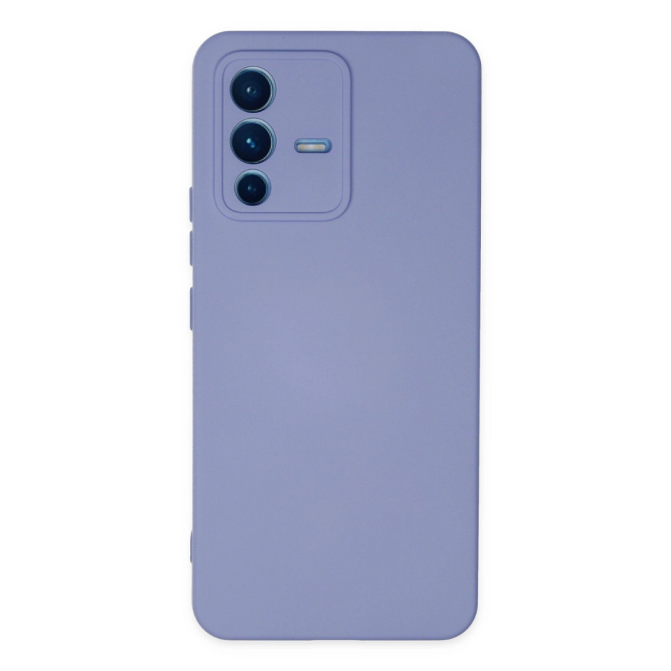 Vivo V23 5g Kılıf Nano İçi Kadife Silikon - Lila