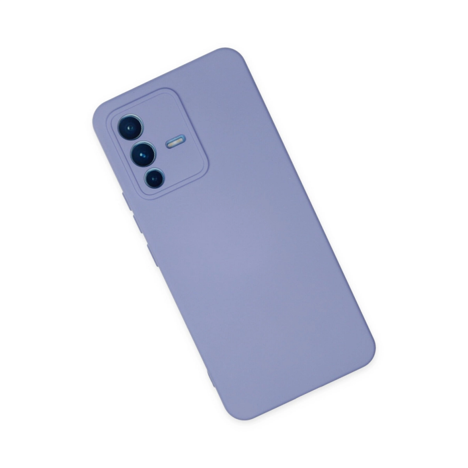 Vivo V23 5g Kılıf Nano İçi Kadife Silikon - Lila