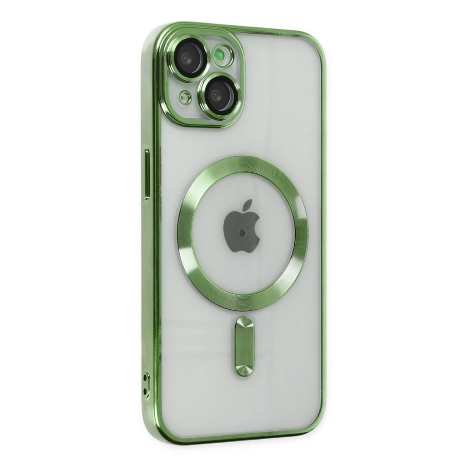 İphone 14 Kılıf Kross Magneticsafe Kapak - Koyu Yeşil