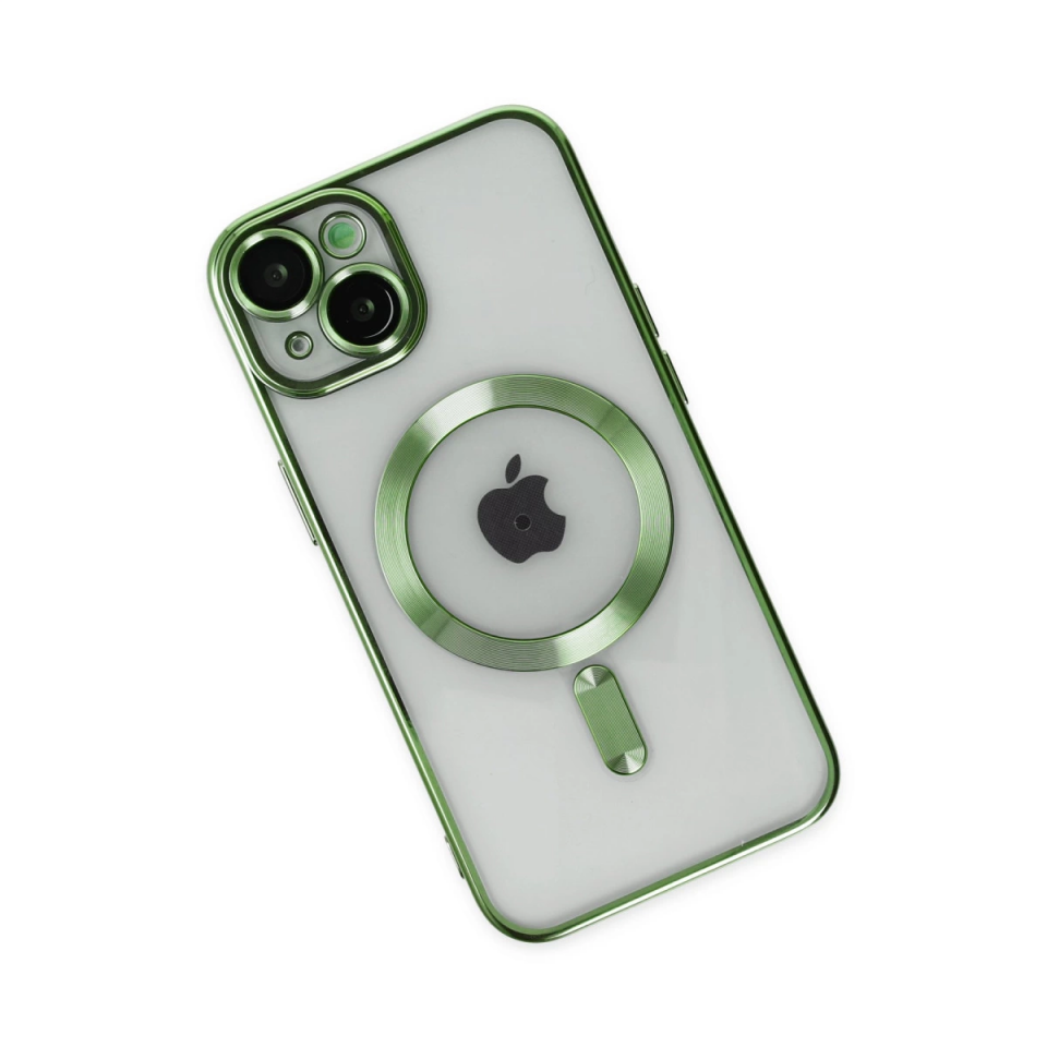 İphone 14 Kılıf Kross Magneticsafe Kapak - Koyu Yeşil