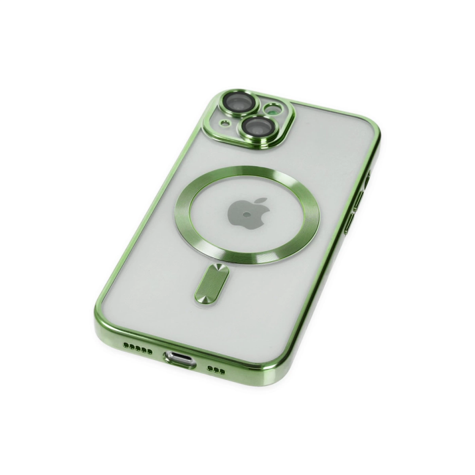 İphone 14 Kılıf Kross Magneticsafe Kapak - Koyu Yeşil