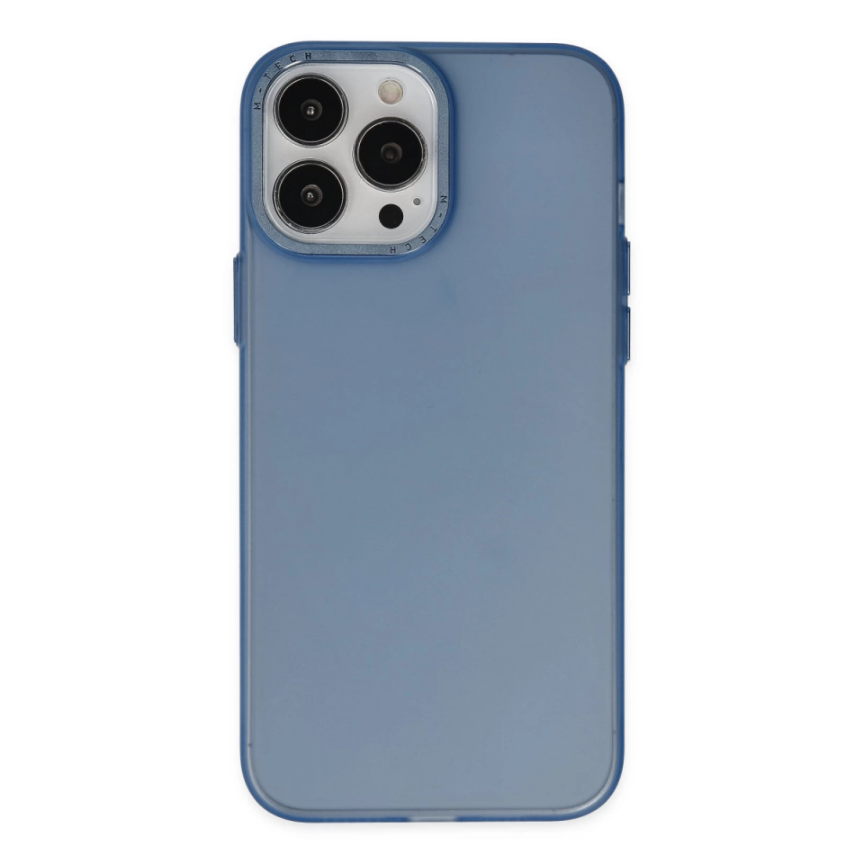 İphone 13 Pro Max Kılıf Modos Metal Kapak - Lacivert