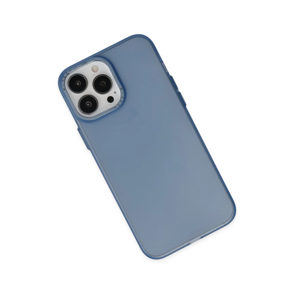 İphone 13 Pro Max Kılıf Modos Metal Kapak - Lacivert