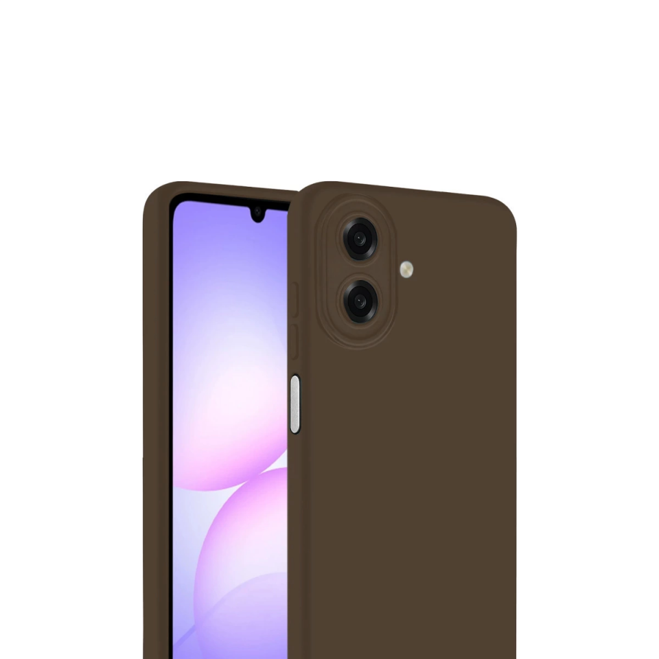 Samsung Galaxy A07 4g First Silikon - Kahverengi
