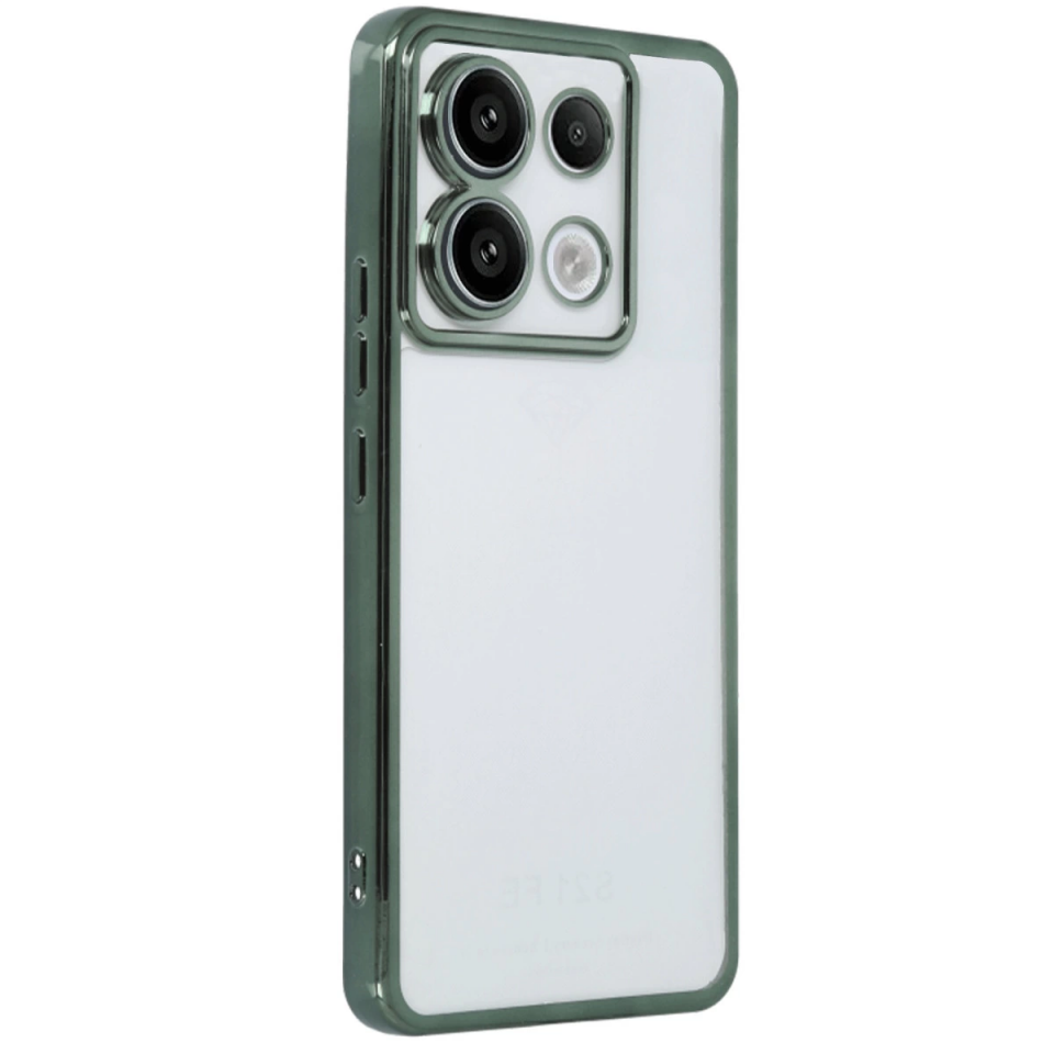 Xiaomi Poco X6 Kılıf Razer Lensli Silikon - Yeşil