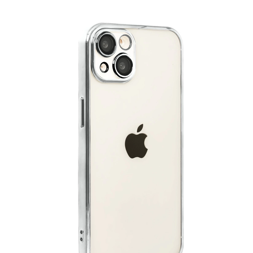 İphone 15 Razer Lensli Silikon - Gümüş