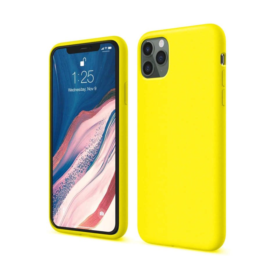 İphone 11 Pro Kılıf First Silikon - Sarı