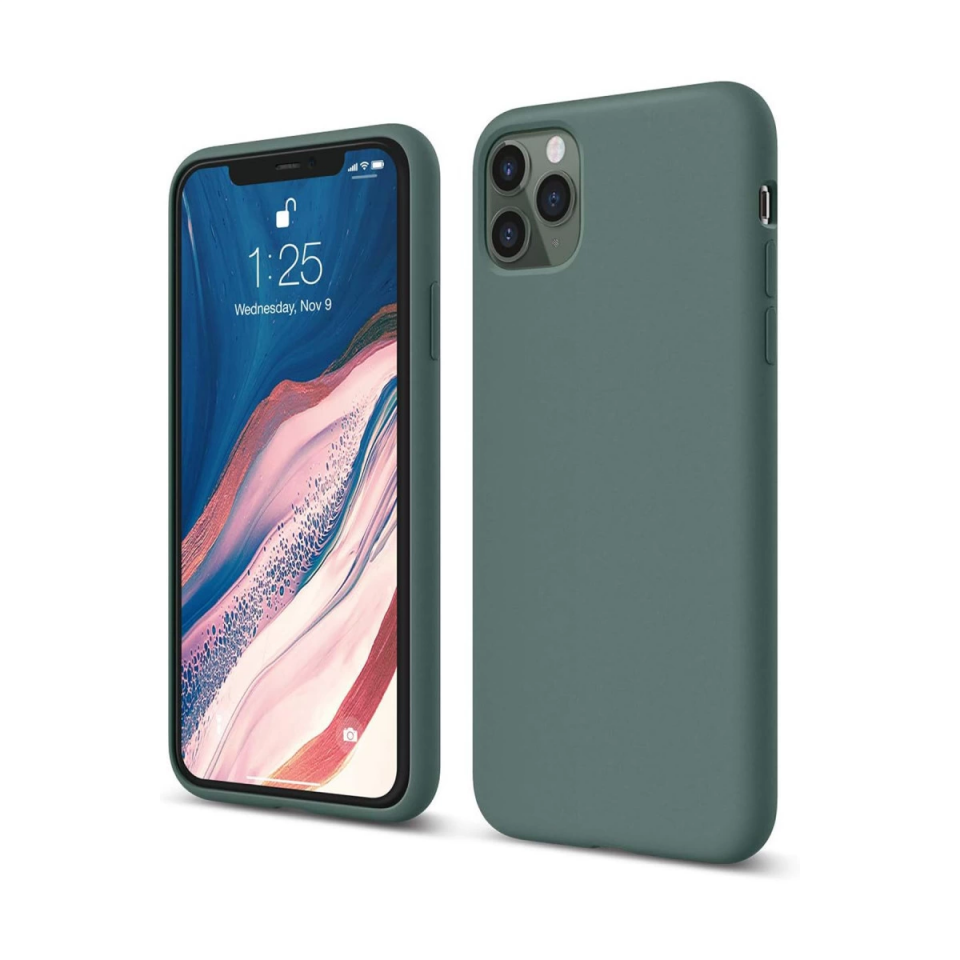 İphone 11 Pro Kılıf First Silikon - Koyu Yeşil