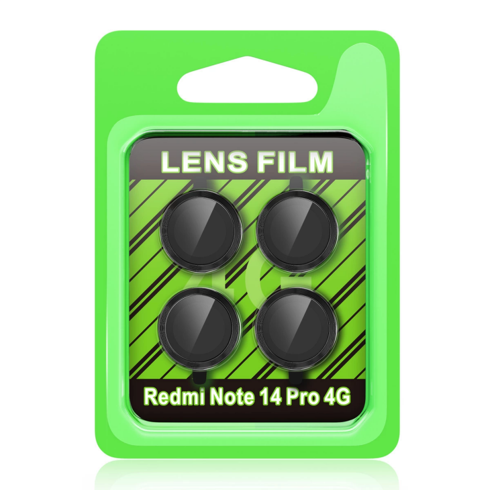 Xiaomi Redmi Note 14 Pro 4g Raze Metal Kamera Lens - Siyah