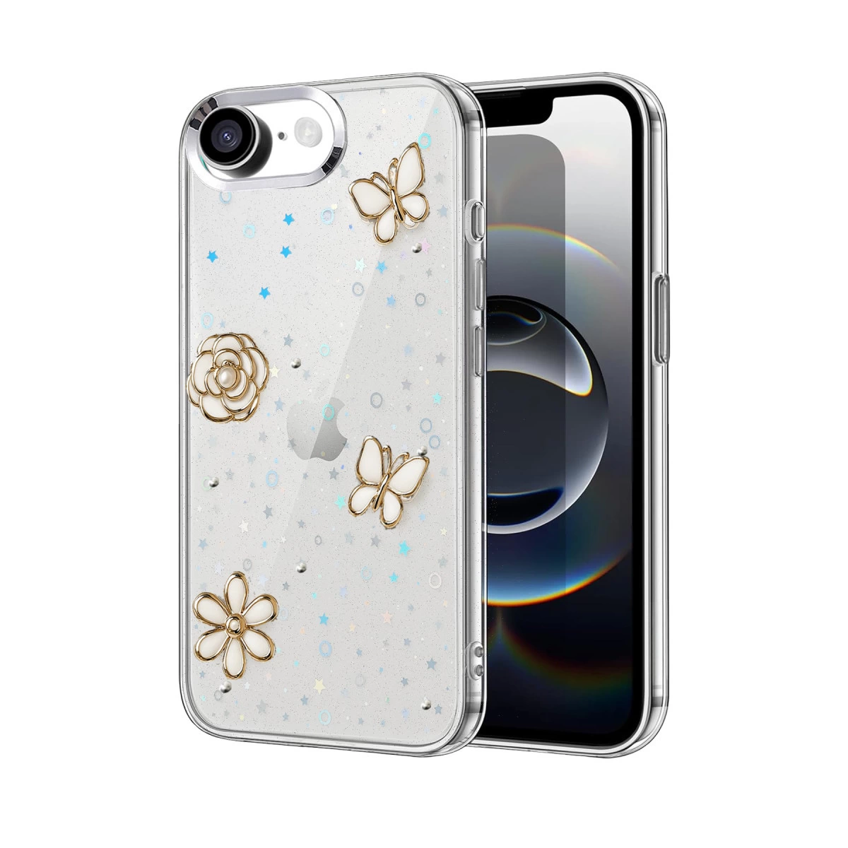 İphone 16e Fiyonk Desenli Kapak - Desen 10