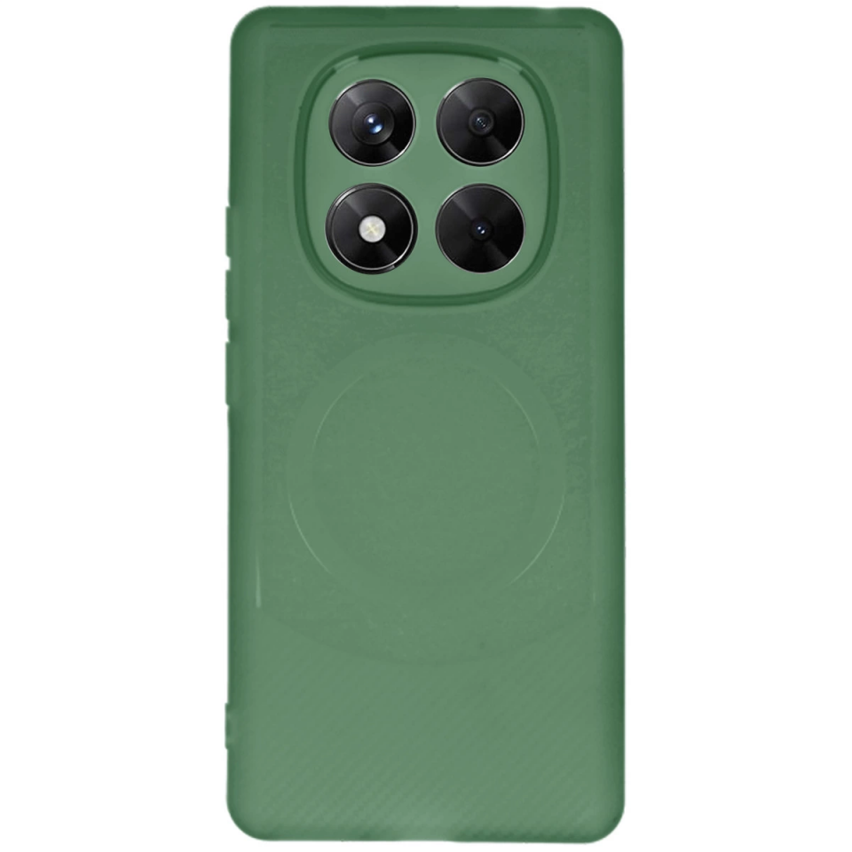 Xiaomi Redmi Note 14 Pro 5g Kılıf Maya Karbon Kapak - Koyu Yeşil
