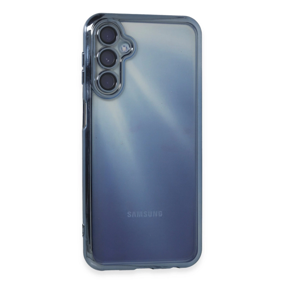 Samsung Galaxy A25 5g Kılıf Razer Lensli Silikon - Açık Mavi