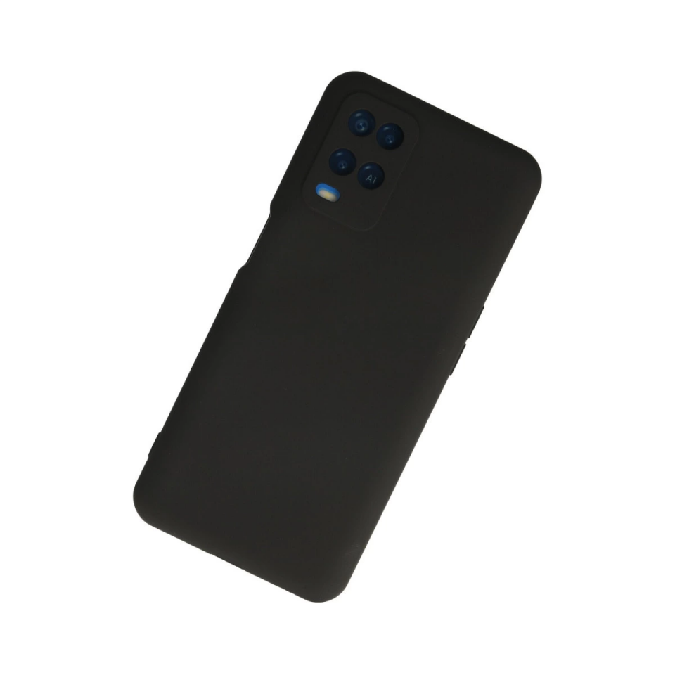 Oppo A54 4g Kılıf Nano İçi Kadife Silikon - Siyah