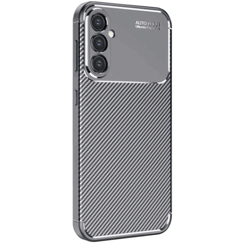Samsung Galaxy A26 Kılıf Auto Focus Karbon Kapak - Gri