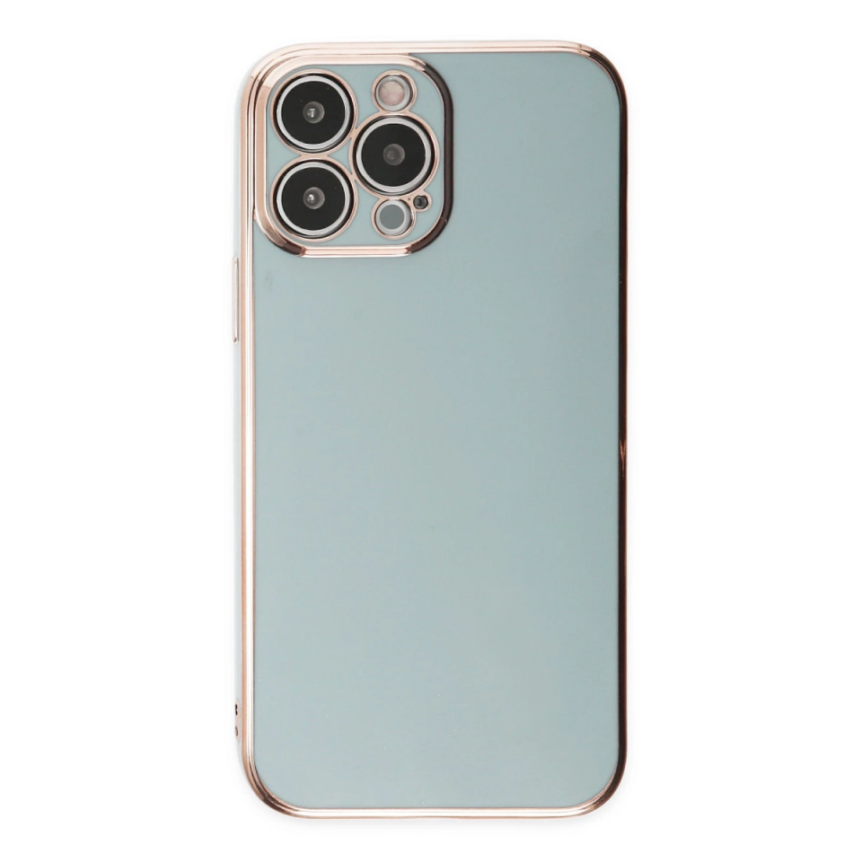 İphone 13 Pro Max Kılıf Volet Silikon - Açık Yeşil