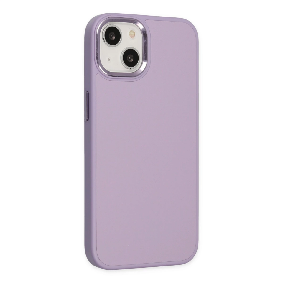 İphone 14 Plus Kılıf Asya Deri Silikon - Lila