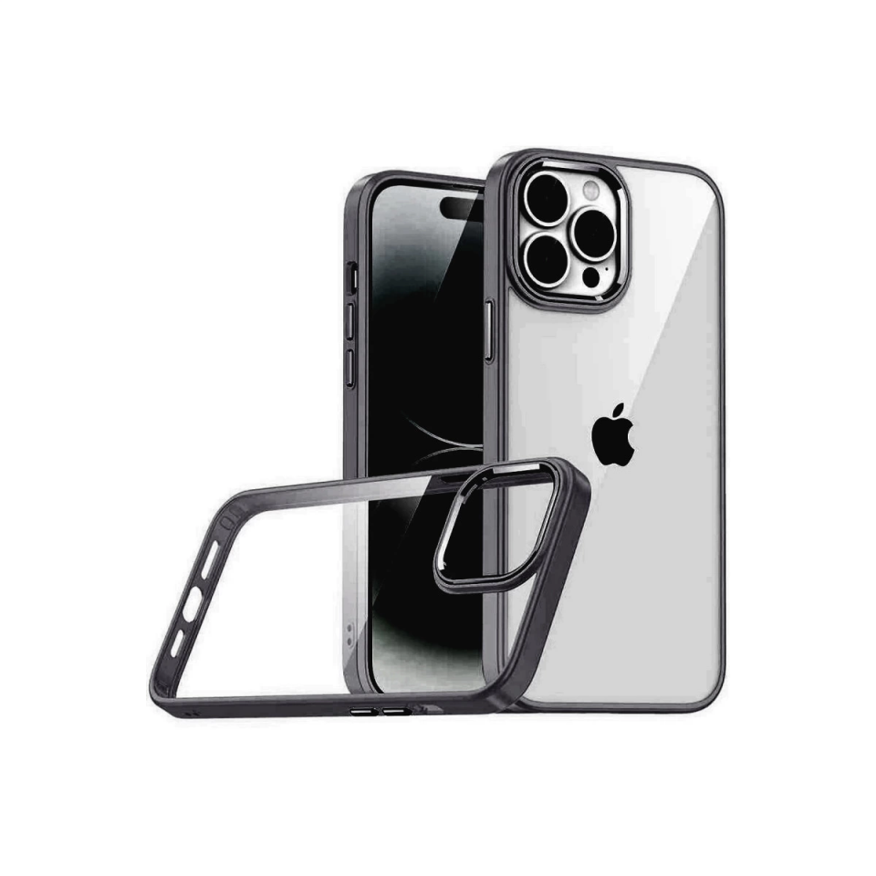 İphone 15 Pro Max Razer Lensli Silikon - Siyah