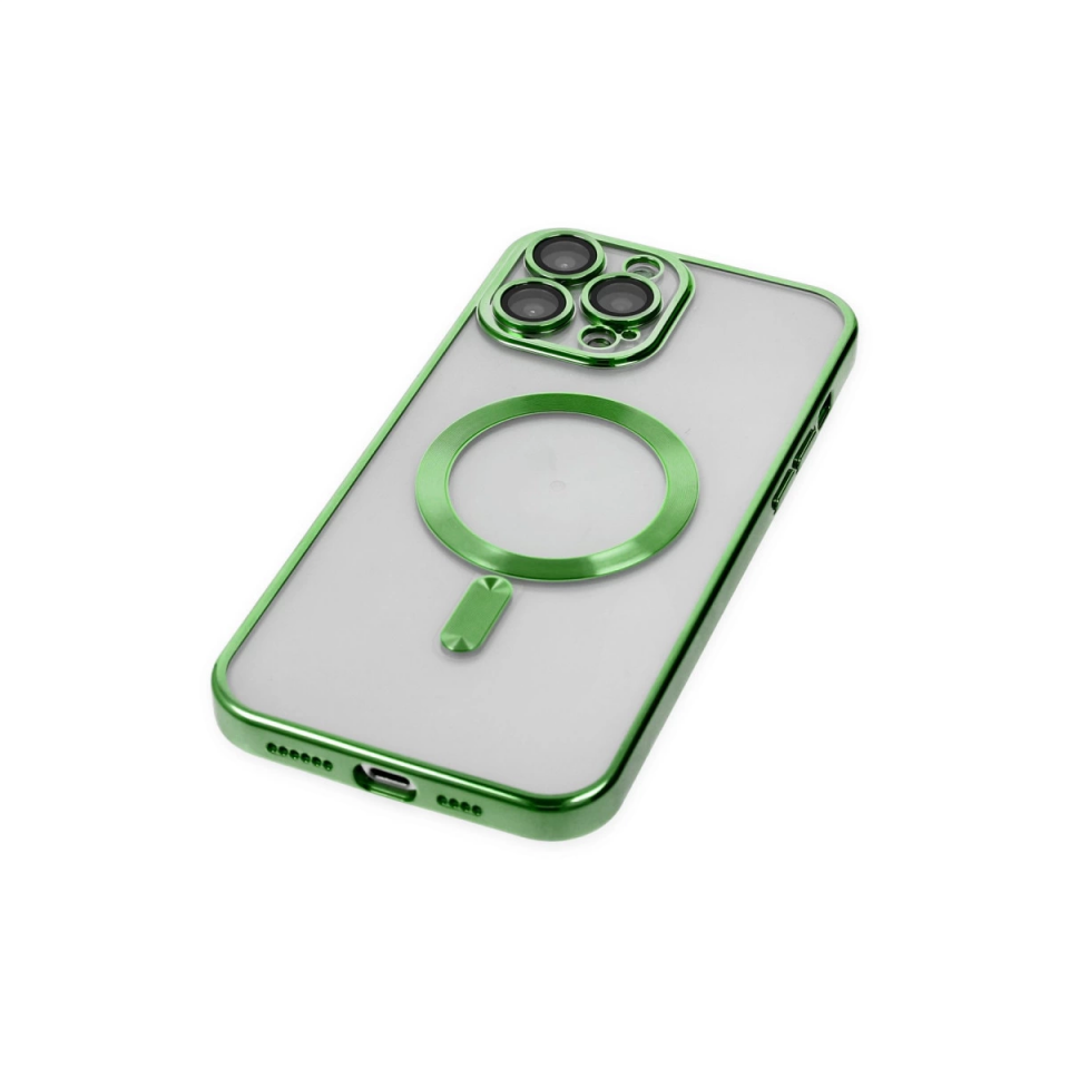 İphone 14 Pro Kılıf Kross Magneticsafe Kapak - Koyu Yeşil