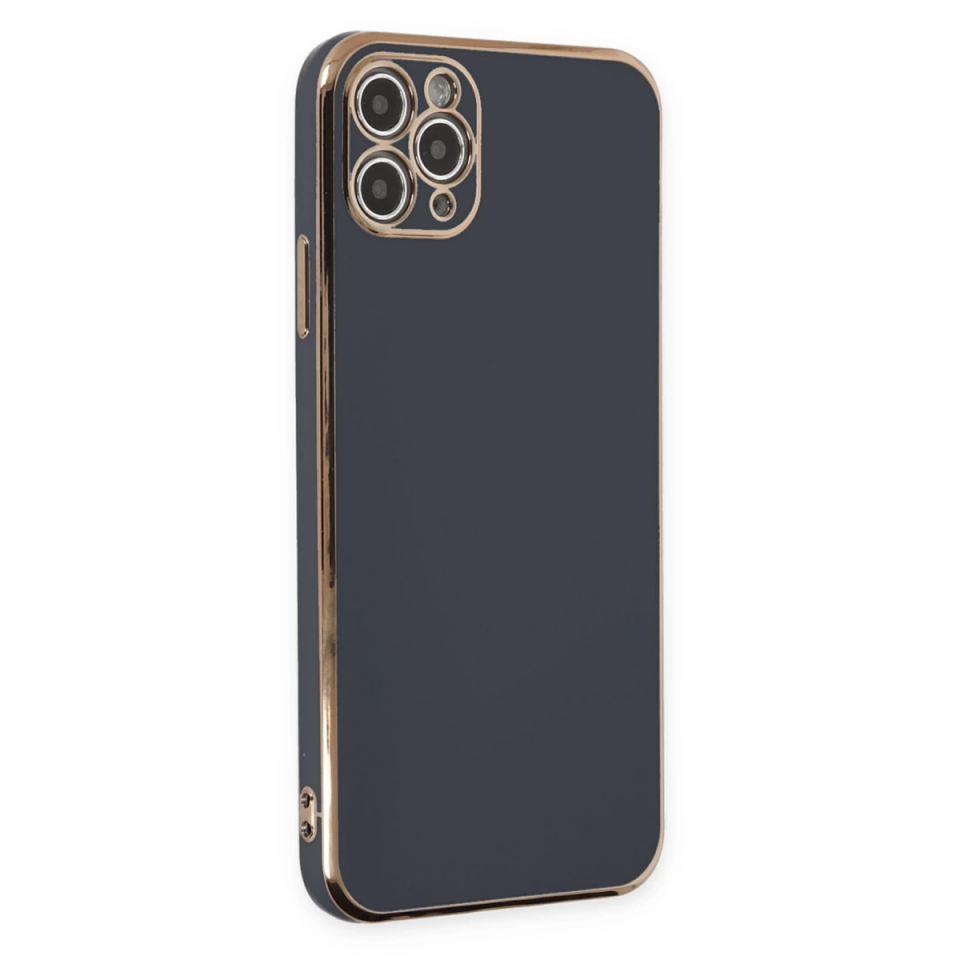 İphone 11 Pro Max Kılıf Volet Silikon - Siyah