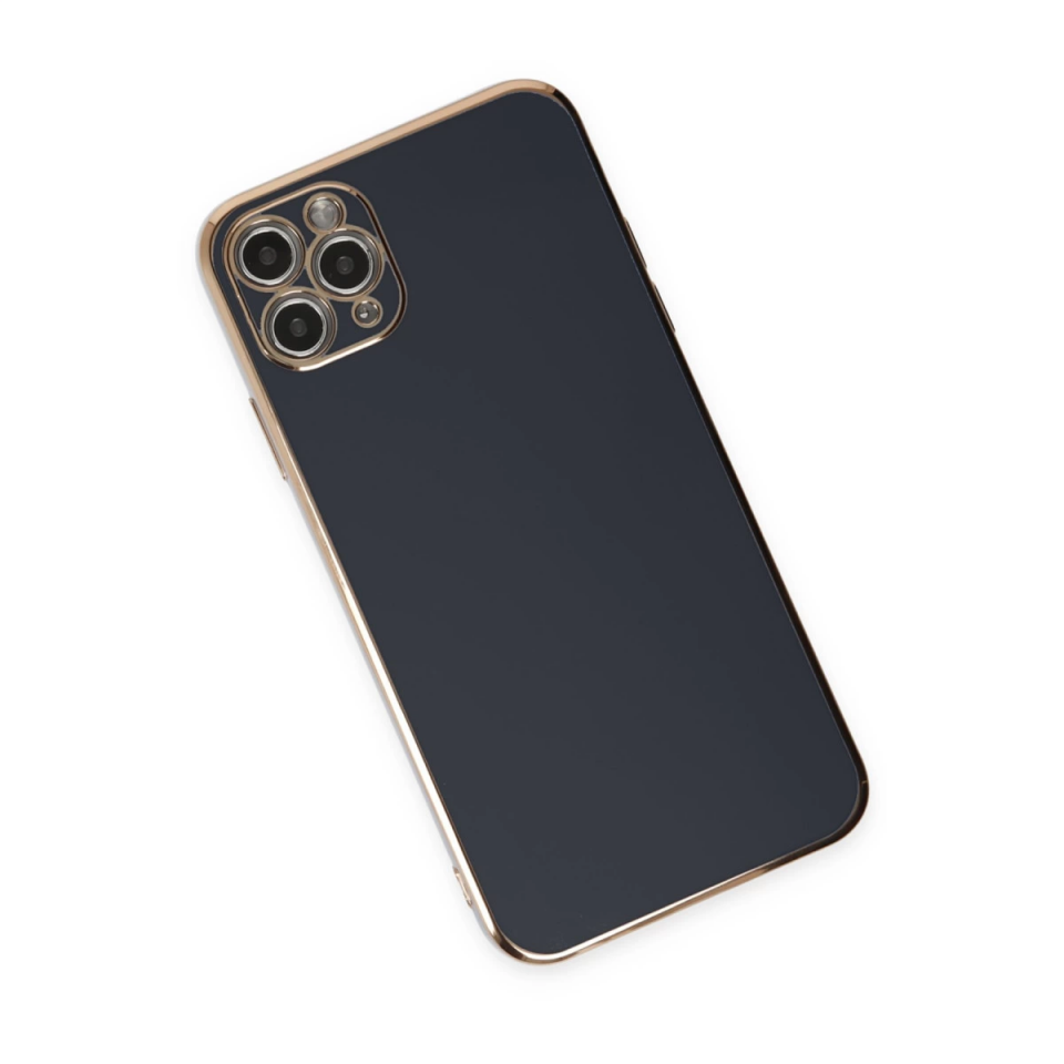 İphone 11 Pro Max Kılıf Volet Silikon - Siyah