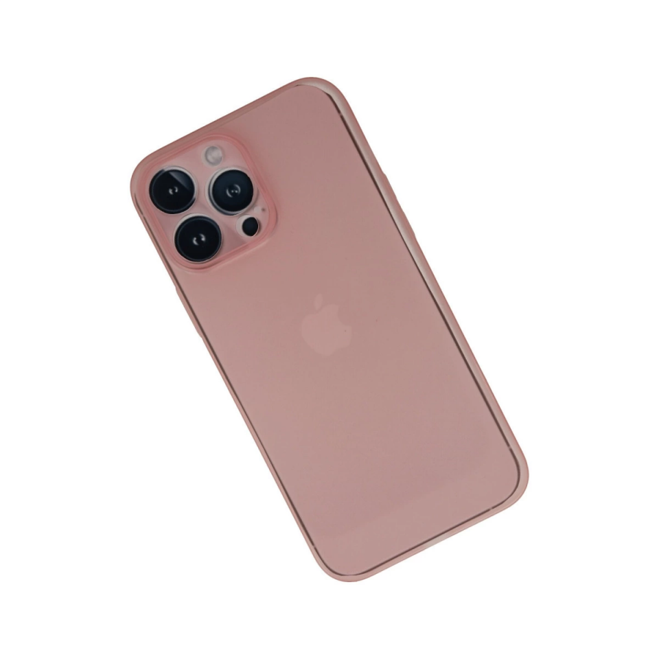 İphone 13 Pro Max Kılıf Pp Ultra İnce Kapak - Pembe