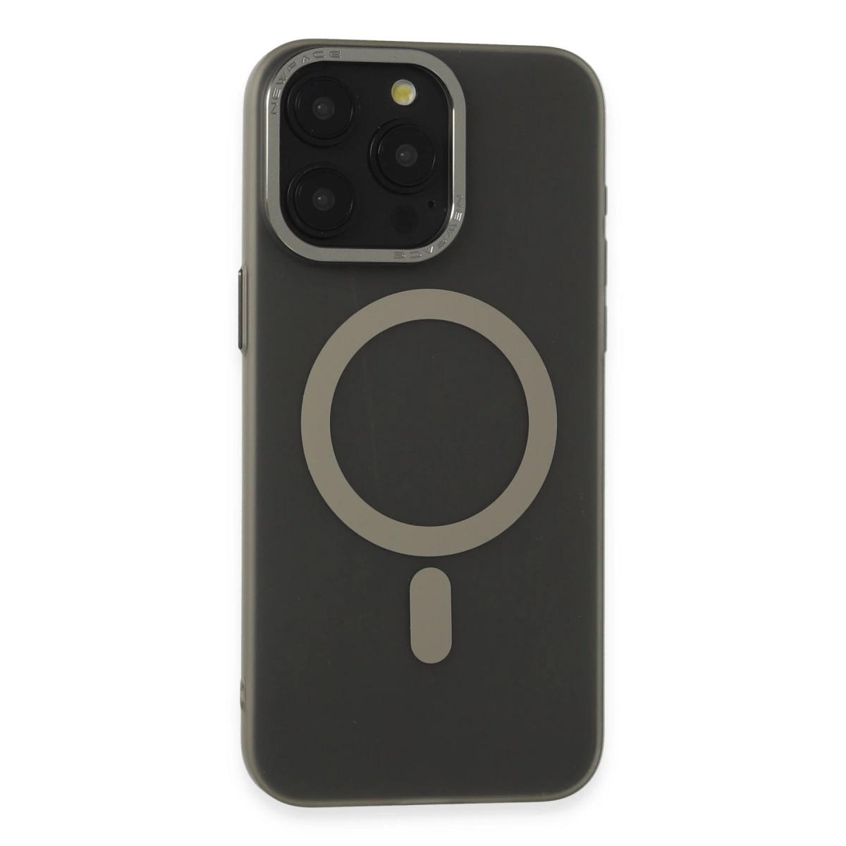 İphone 15 Pro Max Kılıf Lodos Magneticsafe Mat Kapak - Titan Gri