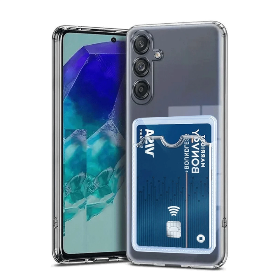 Samsung Galaxy A36 Kılıf Kart Şeffaf Silikon - Şeffaf