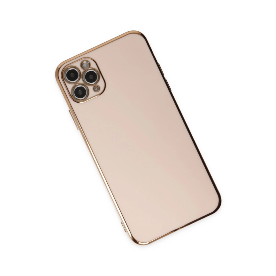 İphone 11 Pro Max Kılıf Volet Silikon - Pembe