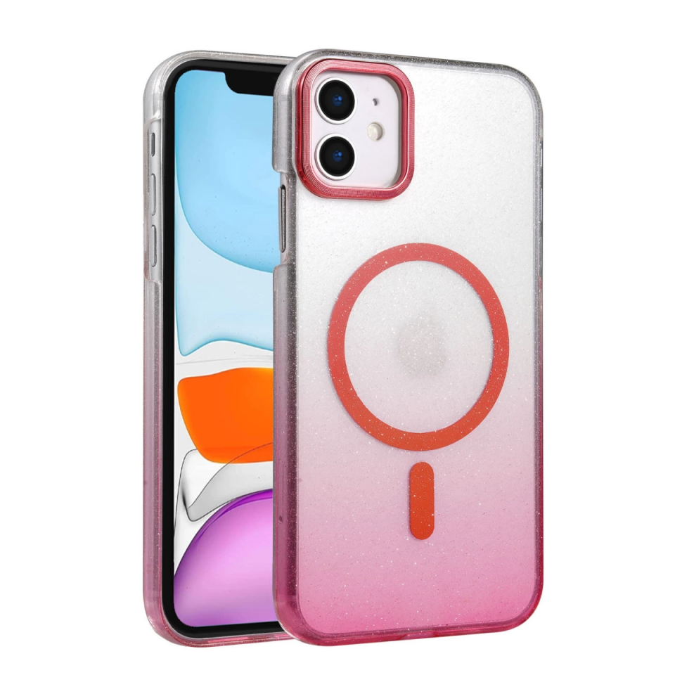 İphone 12 Glossy Magsafe Kapak - Pembe