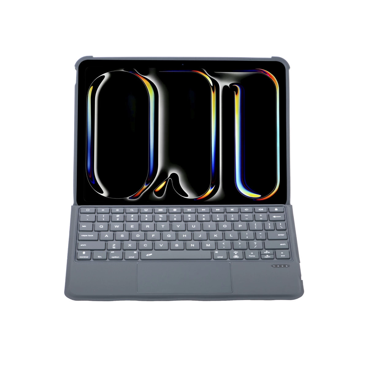 T5507d İpad Pro 11 (2022) Kılıf Palermo Ledli Klavyeli Standlı Tablet Kılıfı - Siyah